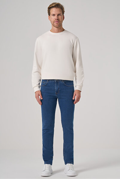 Morven Men's A. Blue Denim 5 Pocket S Slim Fit Jean Denim Trousers