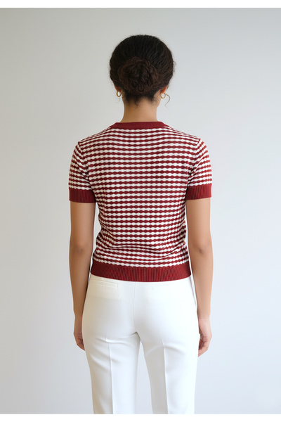 Figl Pullover - Short sleeve sweater - Red M1266 size M