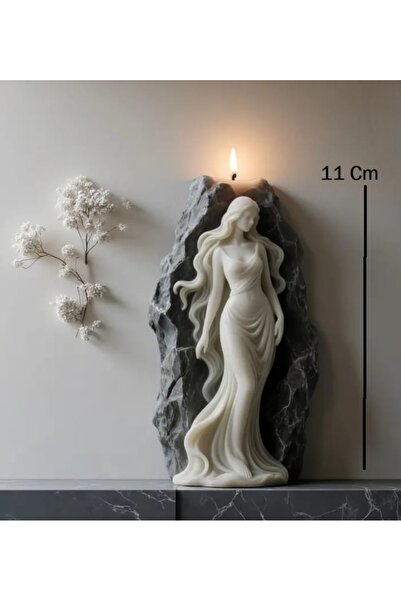 Yaratıcı sanatlar atölyesi Dekoratif Taşa Oyulmuş Kadın Kokulu Mum