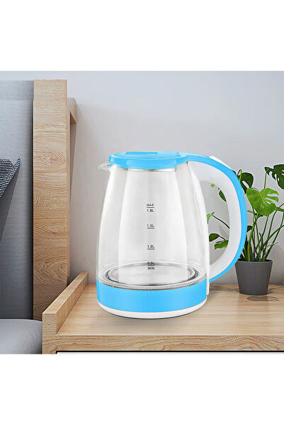 Denx Electric glass kettle, 1.8 liter capacity, 1500 watts DX2006