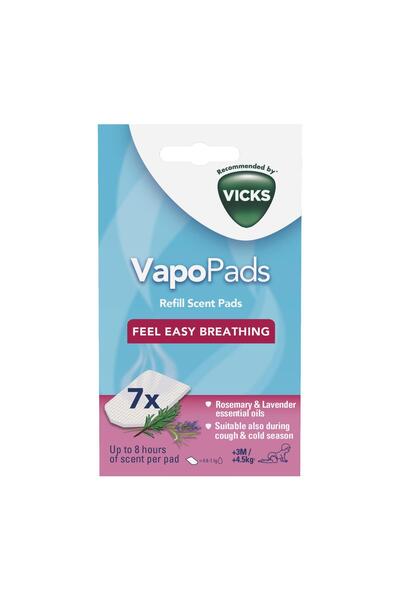 Vicks VBR7 VapoPads Biberiye & Lavanta Aromalı Koku Tableti