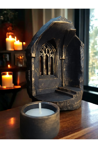 Yaratıcı sanatlar atölyesi El Yapımı Roma Mimarisi Mabet Mumluk Dekoratif Özel Tasarım Mumluk