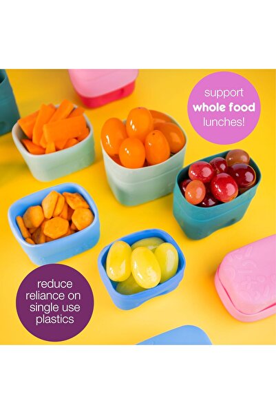 b.box BB401034 Silicone Snack Cup, Berry