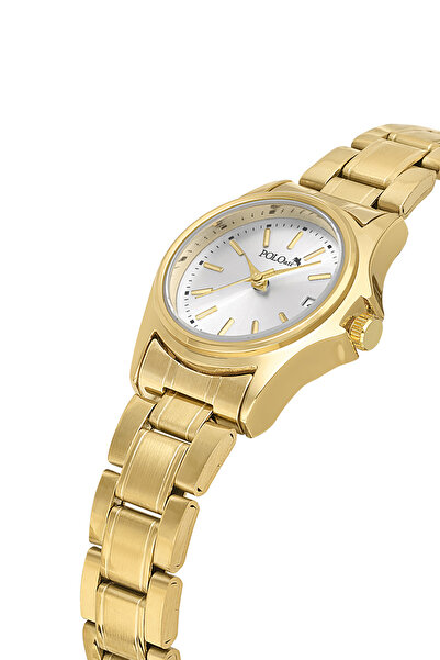 Polo Air ساعة يد نسائية بتقويم كلاسيكي لون ذهبي PL-1587B1x