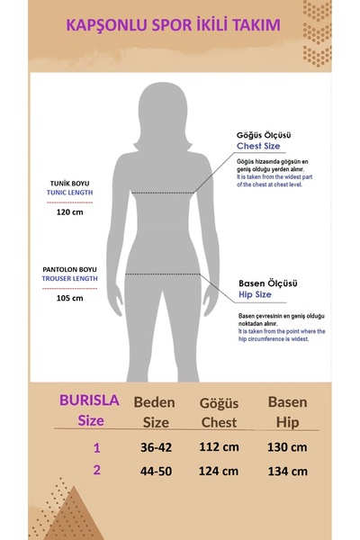 BURİSLA Hooded Sports Double Set