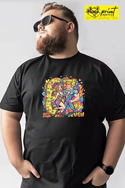 Funny Gift Tricou cu maneca scurta unisex Funny 67 Six-Sex-Seven