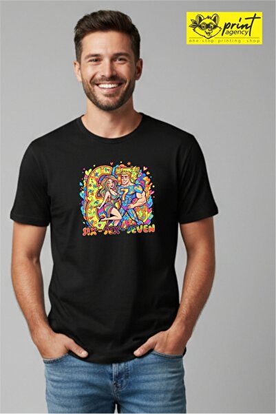 Funny Gift Tricou cu maneca scurta unisex Funny 67 Six-Sex-Seven