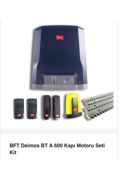 Bft a 600 kapı motoru