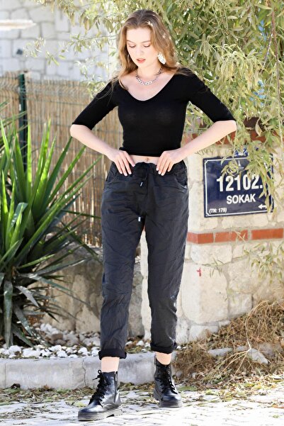 della moor Women's Anthracite Italian Large Size Straight L Stretch Fabric Pants 44-54 Size