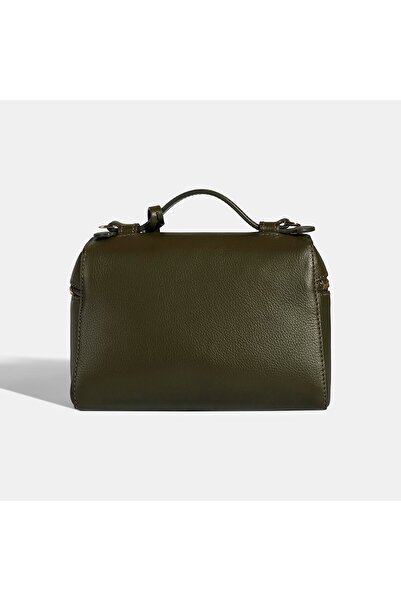 Desa Women's Green Shoulder Strap Mini Leather Handbag