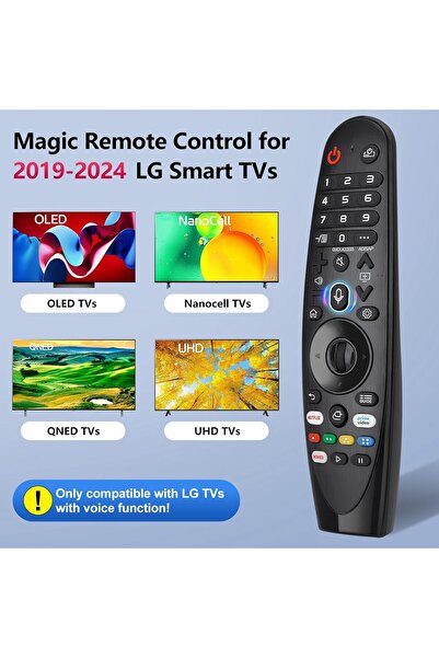 Yosun Magic Remote Control for LG TV (MR19BA/MR20GA/MR21GA/MR22GA/MR23GA) with Pointer and Voice