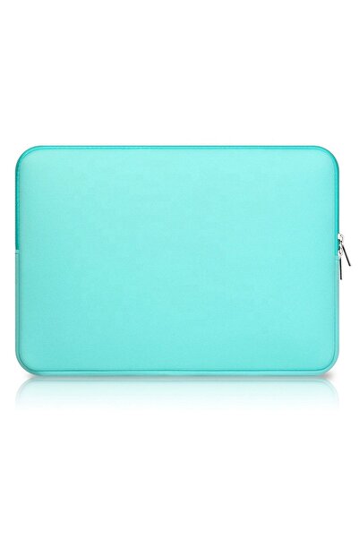 zola 15.6" laptop protective bag, padded with anti-shock sponge, zipper closure, 39x29x1.5 cm, turquoise