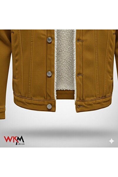 WKM Men's Classic Cut Shearling Jean Jacket