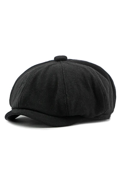 Rupen Kraft British Beanie Draped Standard Winter Wool Peaky Blinders Beanie with Elastic Back