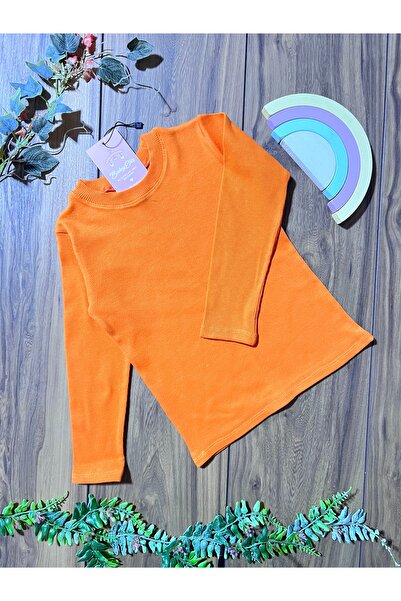 Babyelisco Turuncu çocuk uzun kollu body
