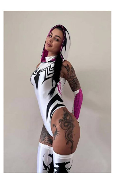 Köstebek Spider Woman Retro Snap-On Women's Bodysuit