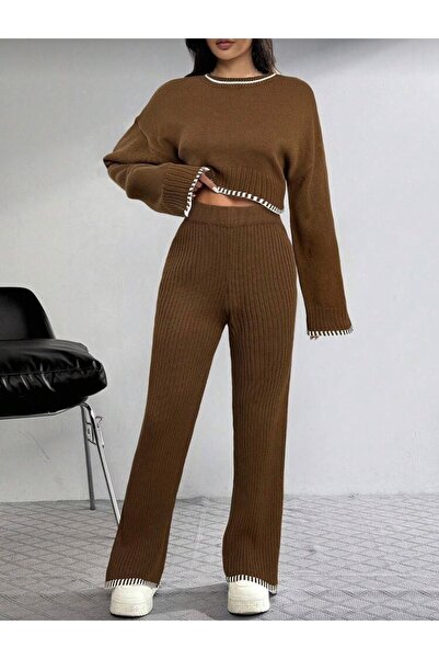 NEWCO New Deux Çoban Knitwear Set with Stitch Detail