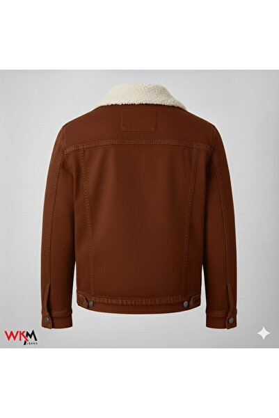 WKM Men's Classic Cut Shearling Jean Jacket