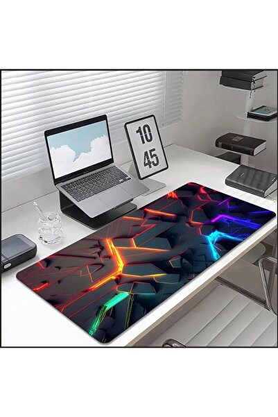 sgeteknoloji Sge Technology 65X25 cm 3D Dimensional Design Anti-Slip Base Speed Surface Gamer Mouse Pad Gaming