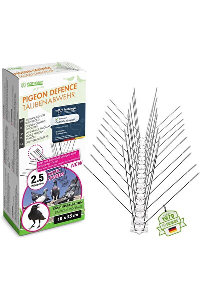 Pest x Defend Bandă Anti-Păsări cu Țepi din Inox - 2,5 m - Protecție contra P...