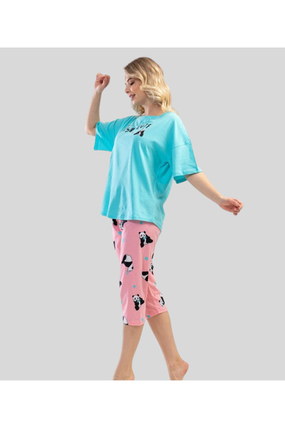 MQ Capri print blouse set