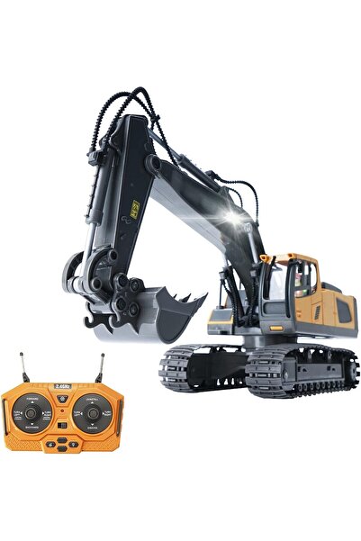 EACAM 1/24 Scale RC Excavator 2.4GHz 9-Channel Construction Truck with Lights & Music