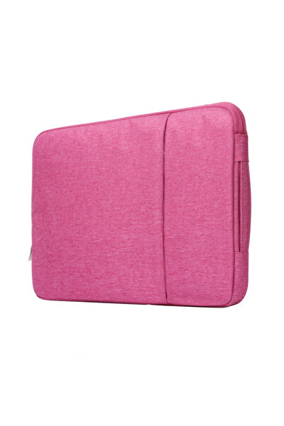 zola Geantă de depozitare Leptop, 38x28 cm, roz cu fermoar negru