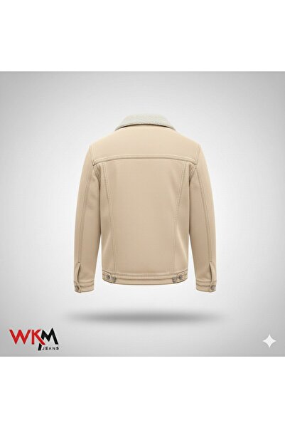 WKM Men's Classic Cut Shearling Jean Jacket