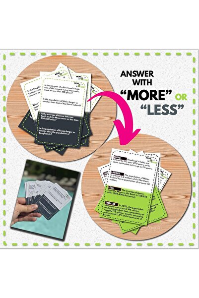 Generic More or Less Card Game, 12+