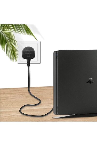 eWINNER AC cable Replacement power cable 1.5M compatible with Sony Playstation 5 /PS4/PS4 slim