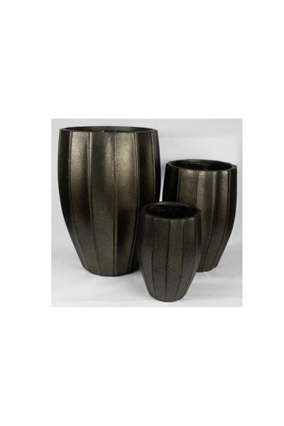 Mikasa Moor Bronz Kahve 3lü Saksı
