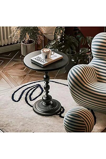 NZONE STORE Classic side table in elegant black color