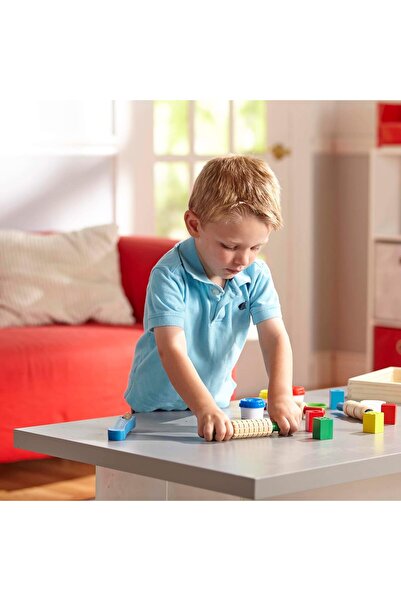 Melissa & Doug Colorful Modeling Dough and Wooden Tools Set