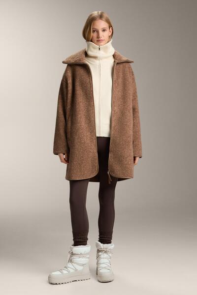 Oysho Long faux-shearling jacket