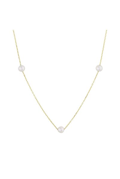 Koçak 14 Ayar İncili Altın Kolye