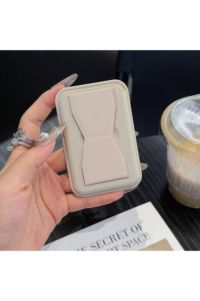 UnDePlus Pu Leather Card Holder Compatible with Standable Magsafe Crd-03 Magnetic Stand Card Holder