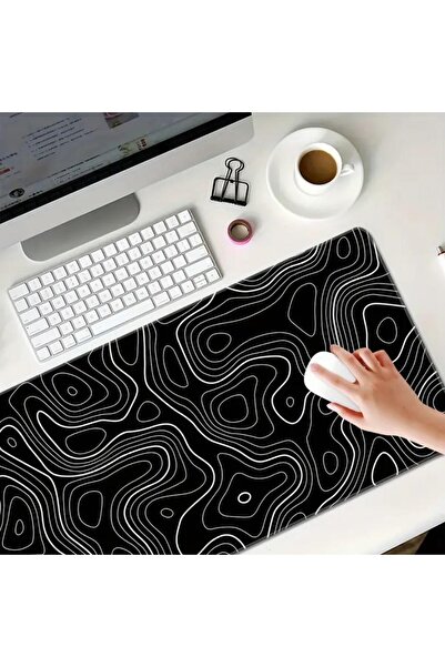 sgeteknoloji Sge Technology 65X25 cm Abstract Design Themed Anti-Slip Base Speed Surface Gamer Mouse Pad Gaming