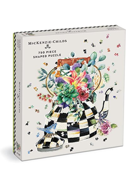 Galison MacKenzie-Childs Blooming Kettle Jigsaw Puzzle - 750 pieces (Galison)