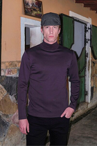 Masimar Men's Regular Fit Turtleneck Sweater Soft Textured Full Fisherman Sweatshirt