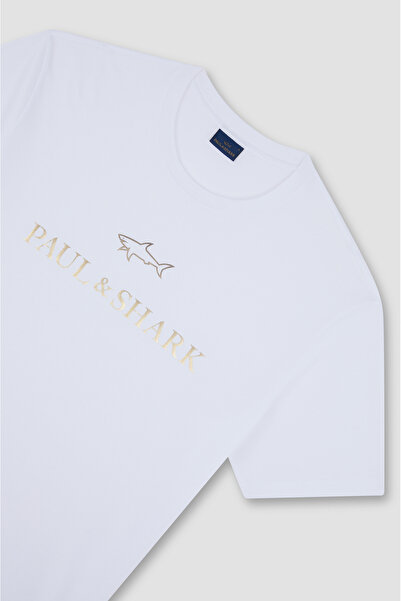 PAUL&SHARK MEN'S KNITTED T-SHIRT C.WCOTTON