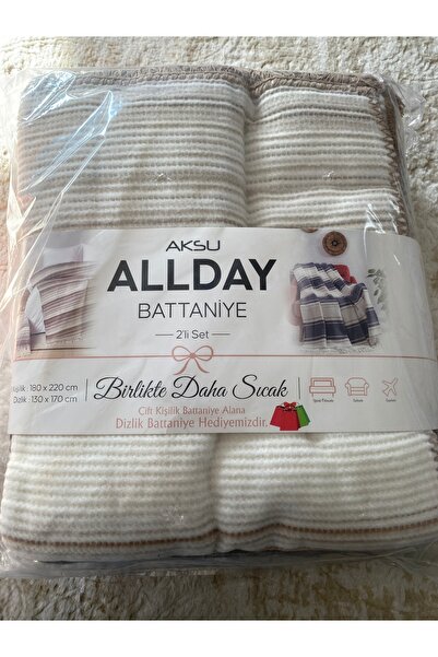 AKSU pamuk 2 Li battaniye