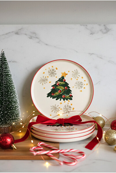 FH finehome Ellen Tokyo 6 Piece Christmas Cake Plate 20cm