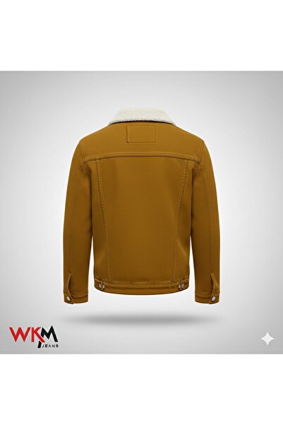 WKM Men's Classic Cut Shearling Jean Jacket