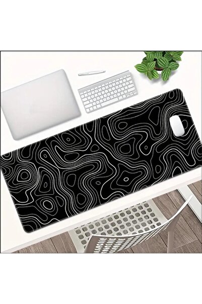 sgeteknoloji Sge Technology 65X25 cm Abstract Design Themed Anti-Slip Base Speed Surface Gamer Mouse Pad Gaming