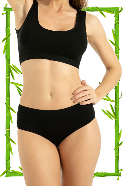 HRN Textile 2-Pack Bamboo High Waist Women's Bato Panties (Q-En 906)