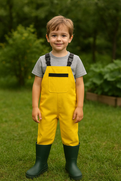 minial Waterproof Fabric - Play and Rain Overalls - Salopet - 2-9 Years