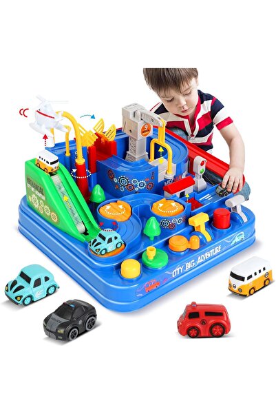 Generic City Rescue Adventure Car Race Track - Educational Puzzle Toy for Preschool Kids (3-8) - Todaron