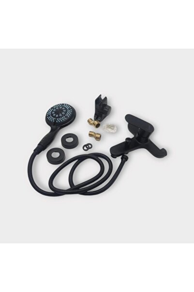 Generic Luxury Matte Black Shower Mixer with Full Accessories — Modern Design, Precise Flow & Temperature