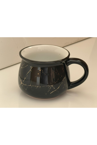 Elista Ceramic Mug Cup Silvery Patterned Colorful 250 Cc