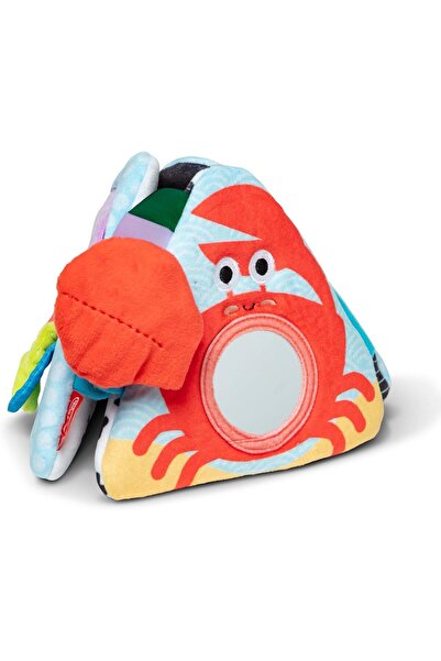 Melissa & Doug Tomy Time Ocean Triangle Soft Sensory Fabric Mirror Floor Toy, 0-6 Months, Multicolor